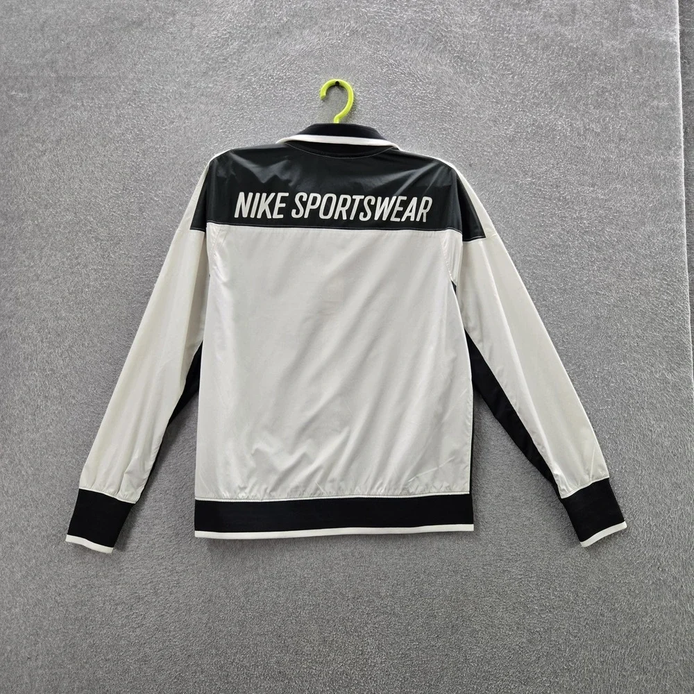 Nike Women Jacket S White Colorblock Activewear NSW Archieve Track READ